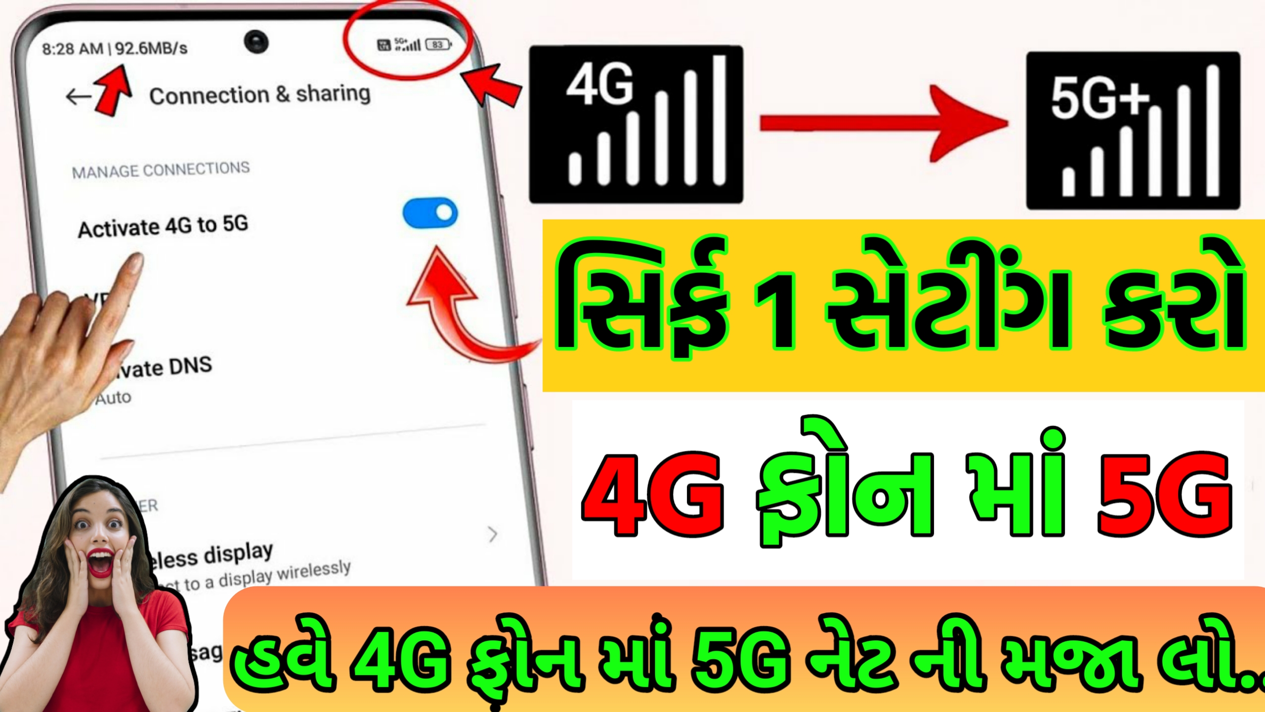 4G Phone Me 5G Net kasi Chalayen 2024