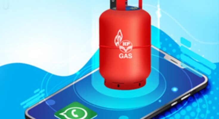 How to book a gas cylinder from WhatsApp