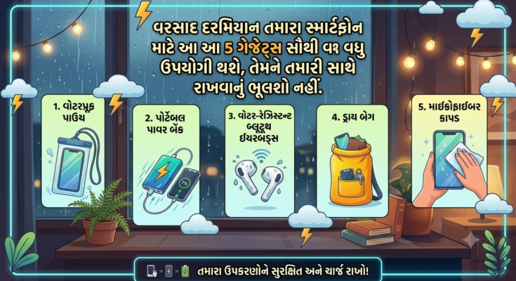 Smartphone Gadgets For Monsoon in tech gujarati sb